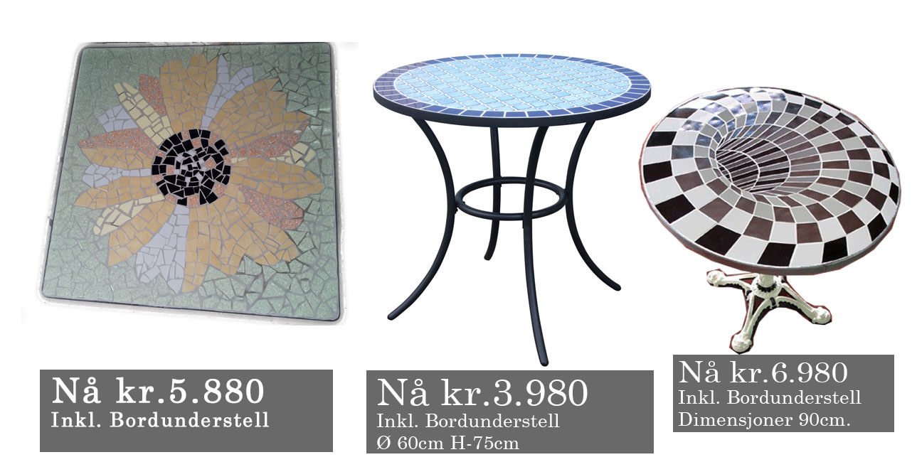 ArtSteel Mosaikk Bordplater